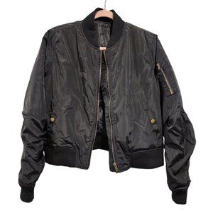 Black bomber jacket